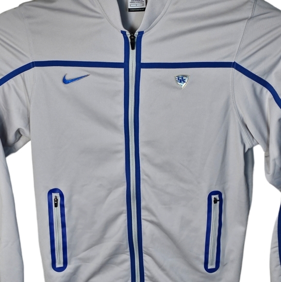 Nike Men's Dri-FIT Elite Full Zip NCAA Kentucky Wildcats Gray Jacket Size Small‎ - Picture 3 of 16